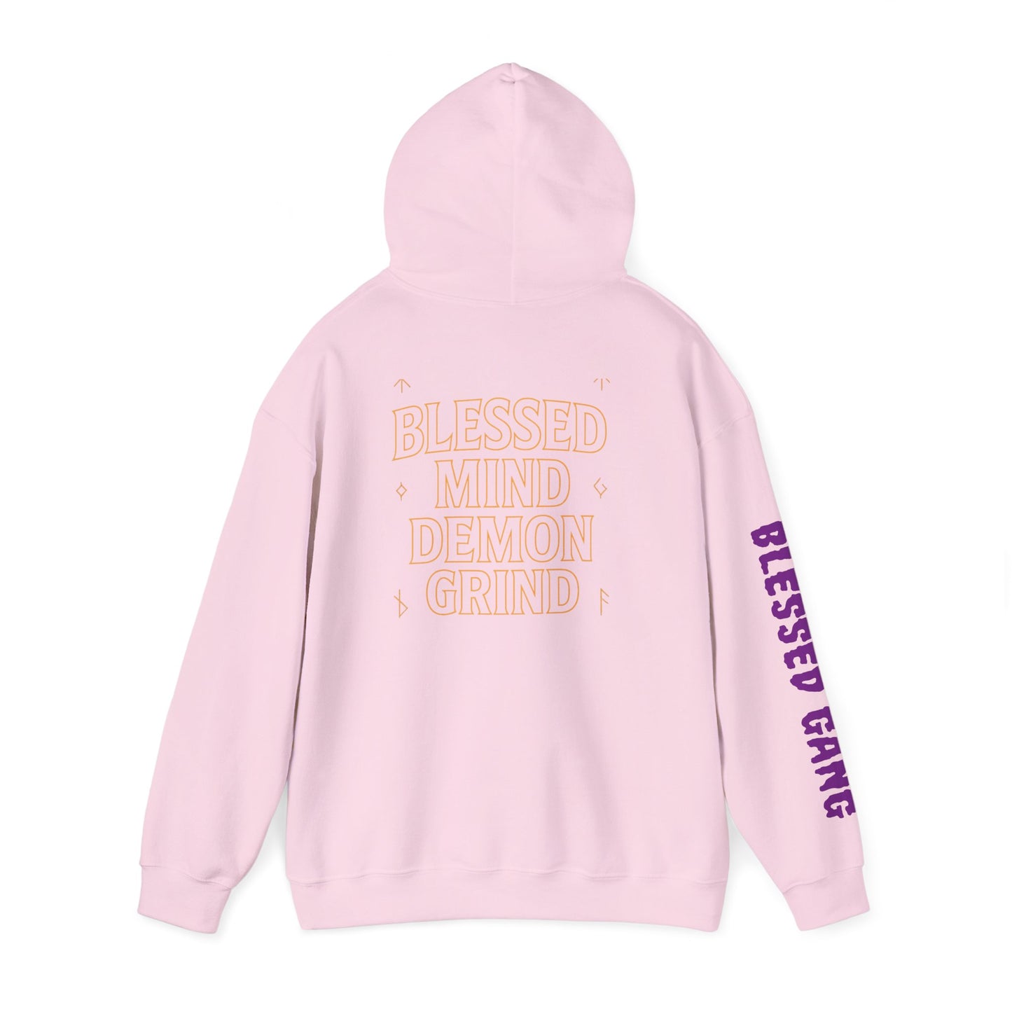 Blessed Mind Demon Grind Hoodie | Unisex Sweatshirt, Cozy Layering, Gift for Creatives, Everyday Wear, Street Style