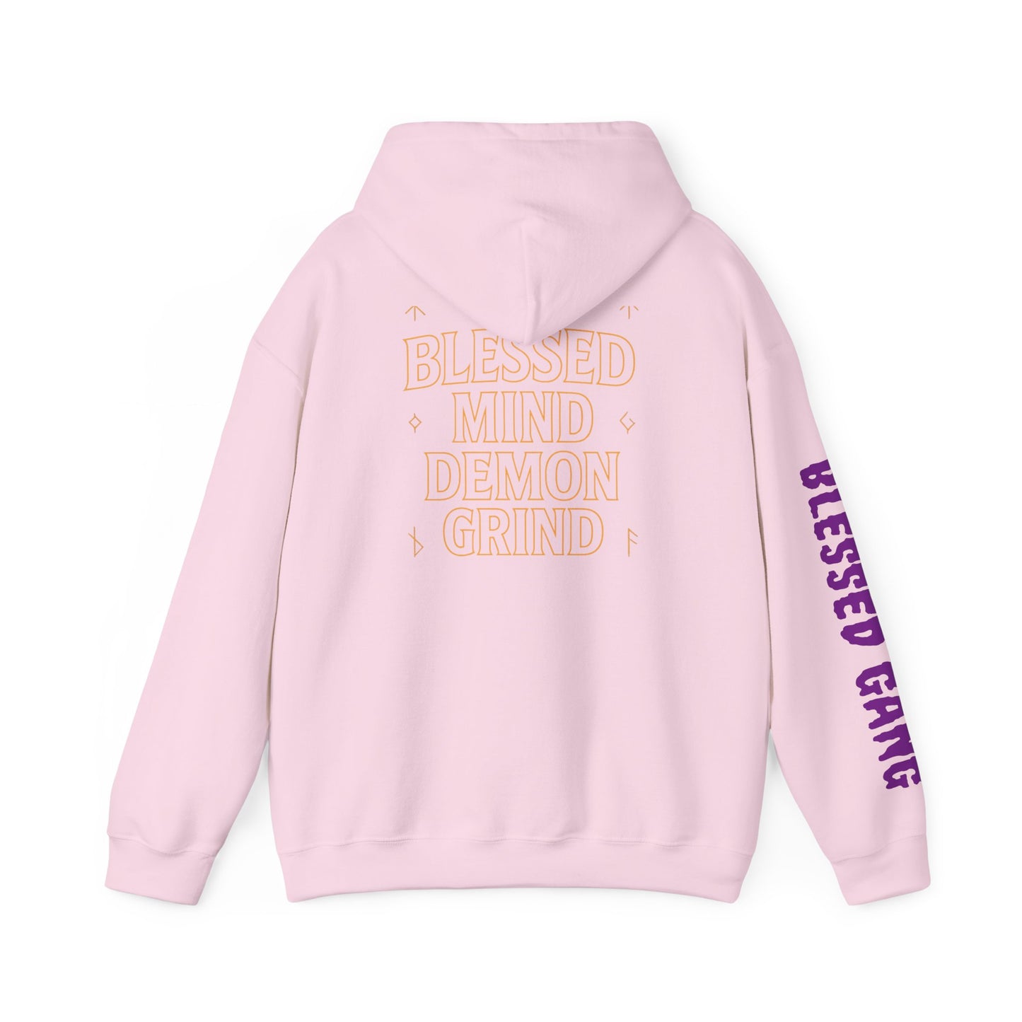 Blessed Mind Demon Grind Hoodie | Unisex Sweatshirt, Cozy Layering, Gift for Creatives, Everyday Wear, Street Style