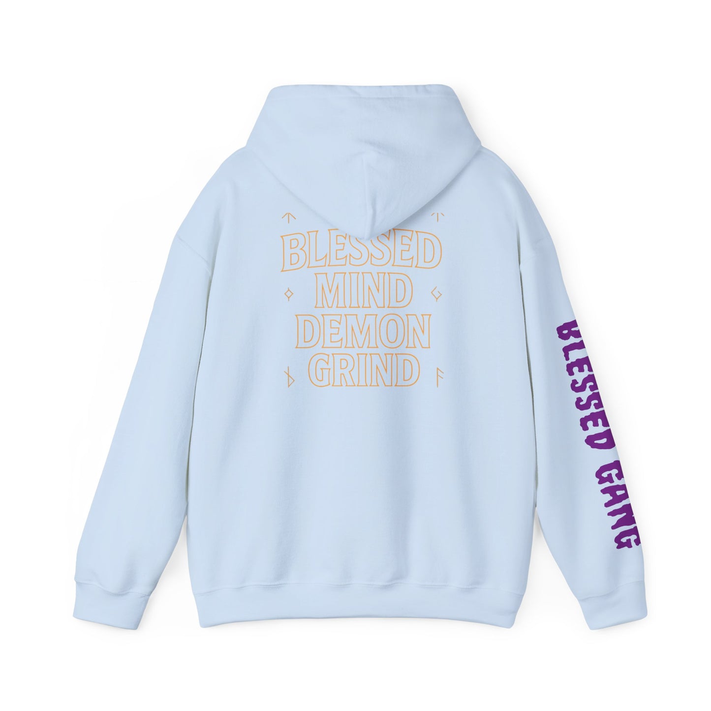 Blessed Mind Demon Grind Hoodie | Unisex Sweatshirt, Cozy Layering, Gift for Creatives, Everyday Wear, Street Style