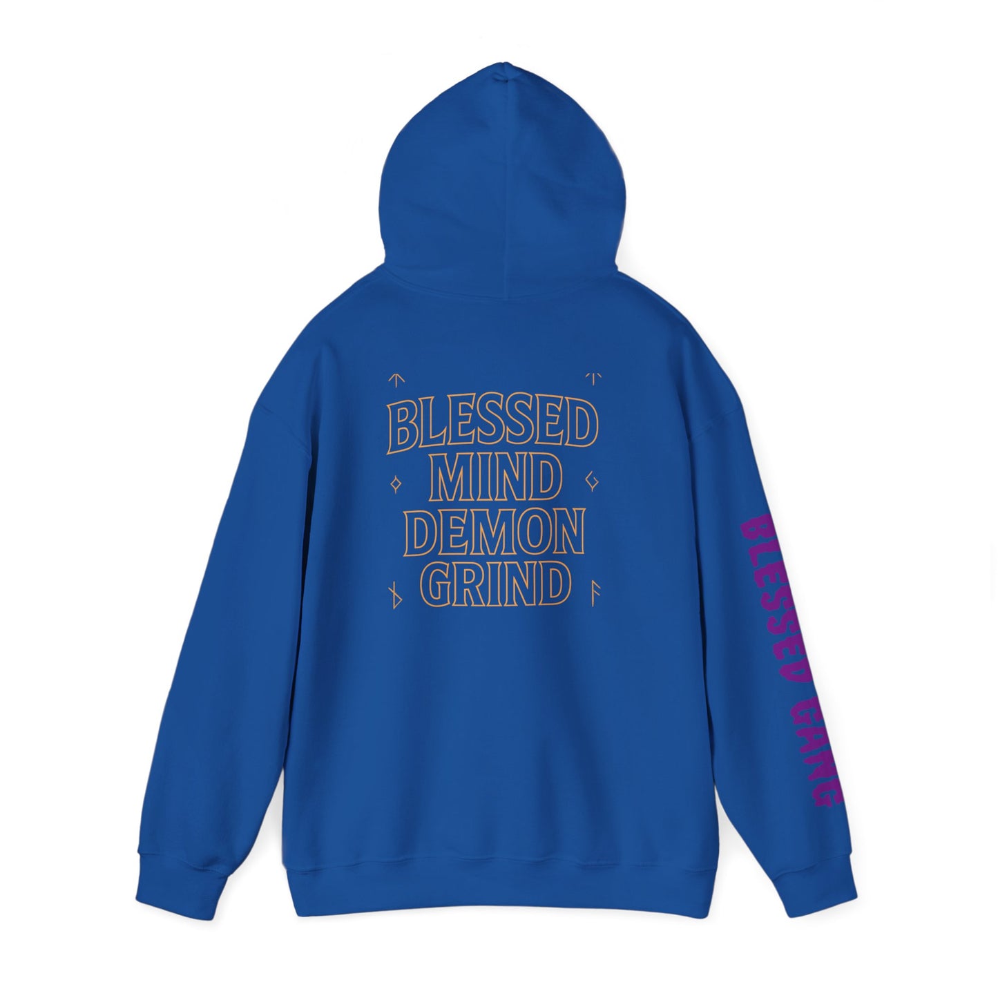 Blessed Mind Demon Grind Hoodie | Unisex Sweatshirt, Cozy Layering, Gift for Creatives, Everyday Wear, Street Style