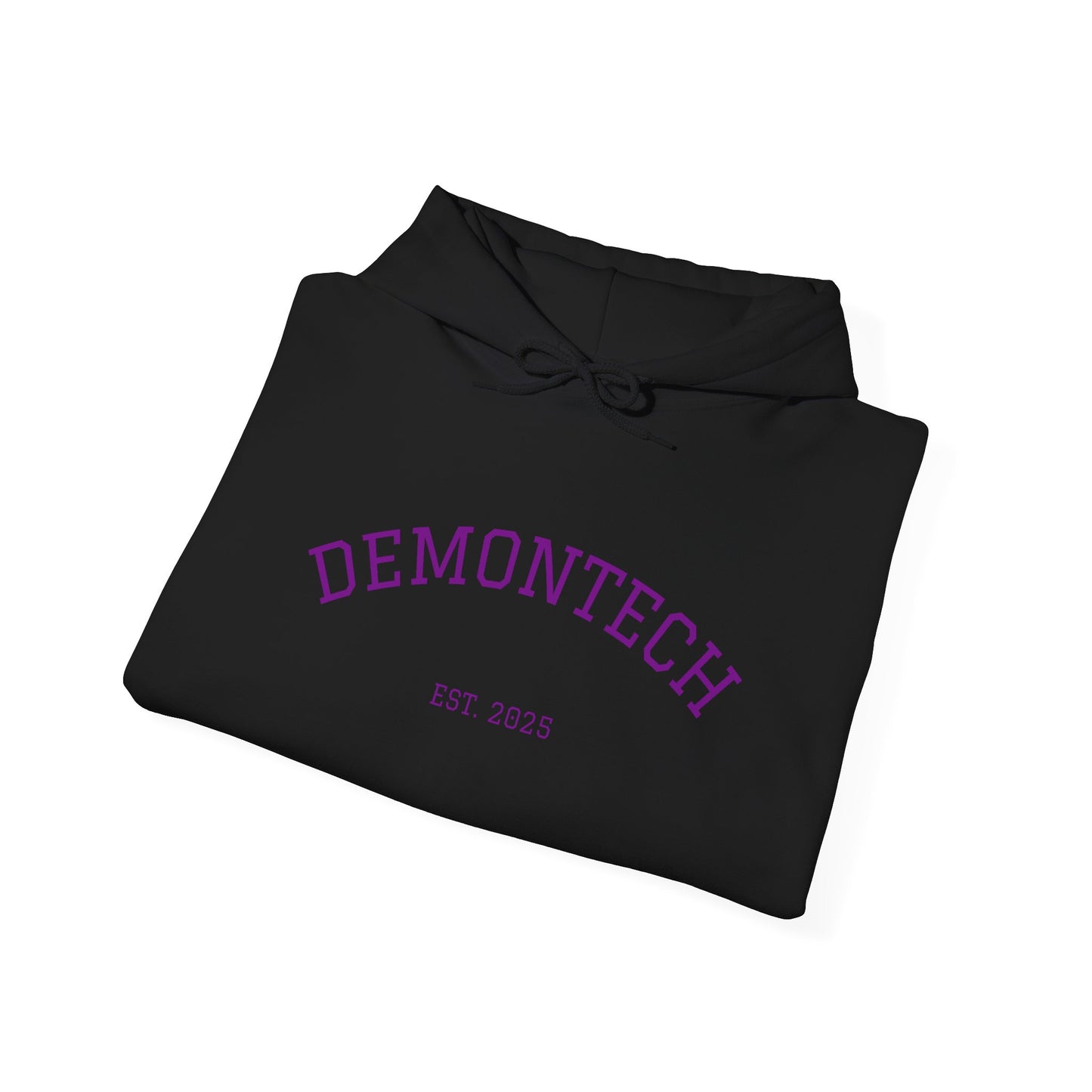 DemonTech Hoodie: Unisex Heavy Blend Sweatshirt for Gaming, Halloween Costume, Cozy Style, Unique Gift, Everyday Wear