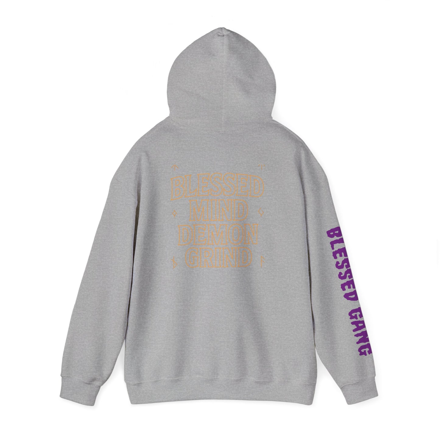 Blessed Mind Demon Grind Hoodie | Unisex Sweatshirt, Cozy Layering, Gift for Creatives, Everyday Wear, Street Style