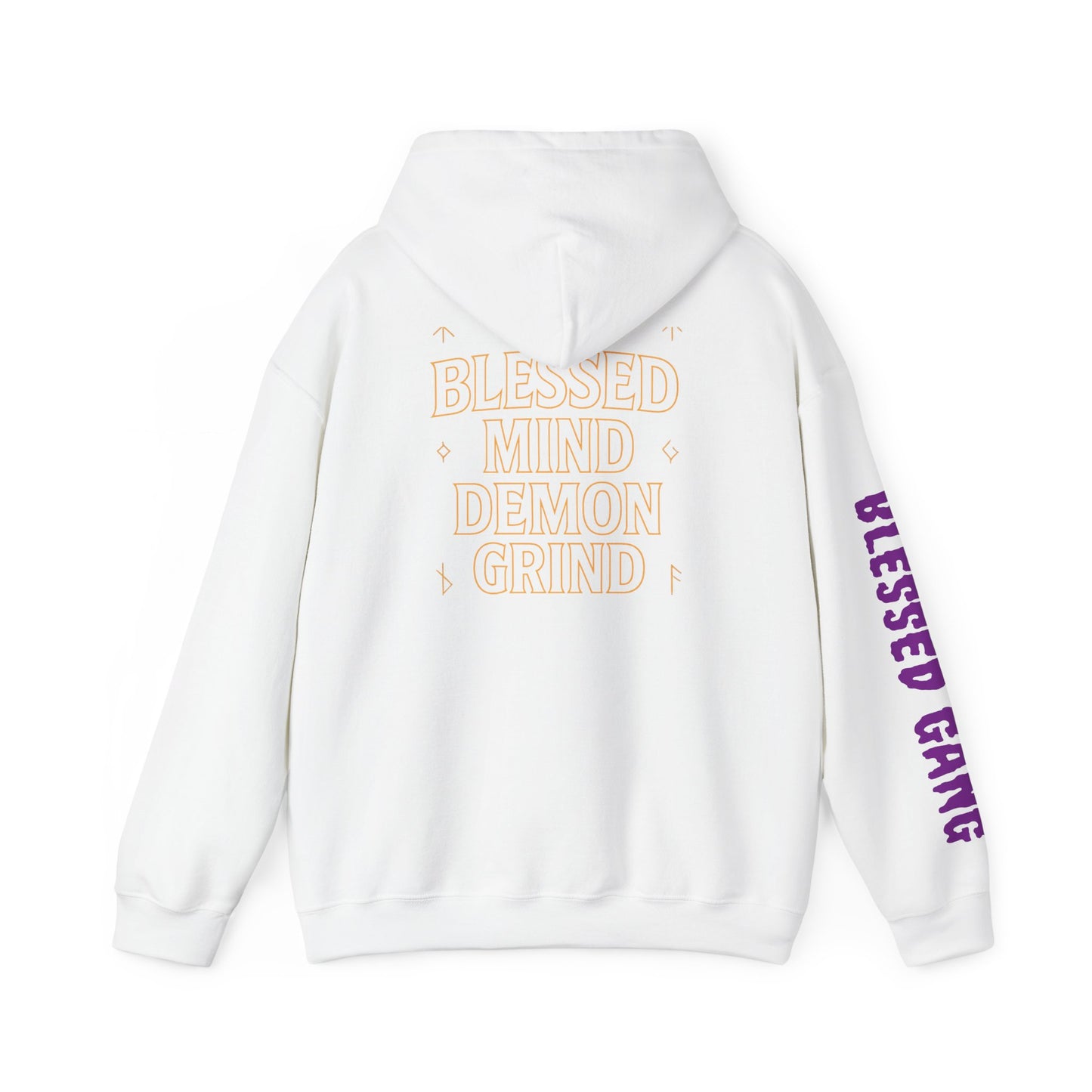 Blessed Mind Demon Grind Hoodie | Unisex Sweatshirt, Cozy Layering, Gift for Creatives, Everyday Wear, Street Style