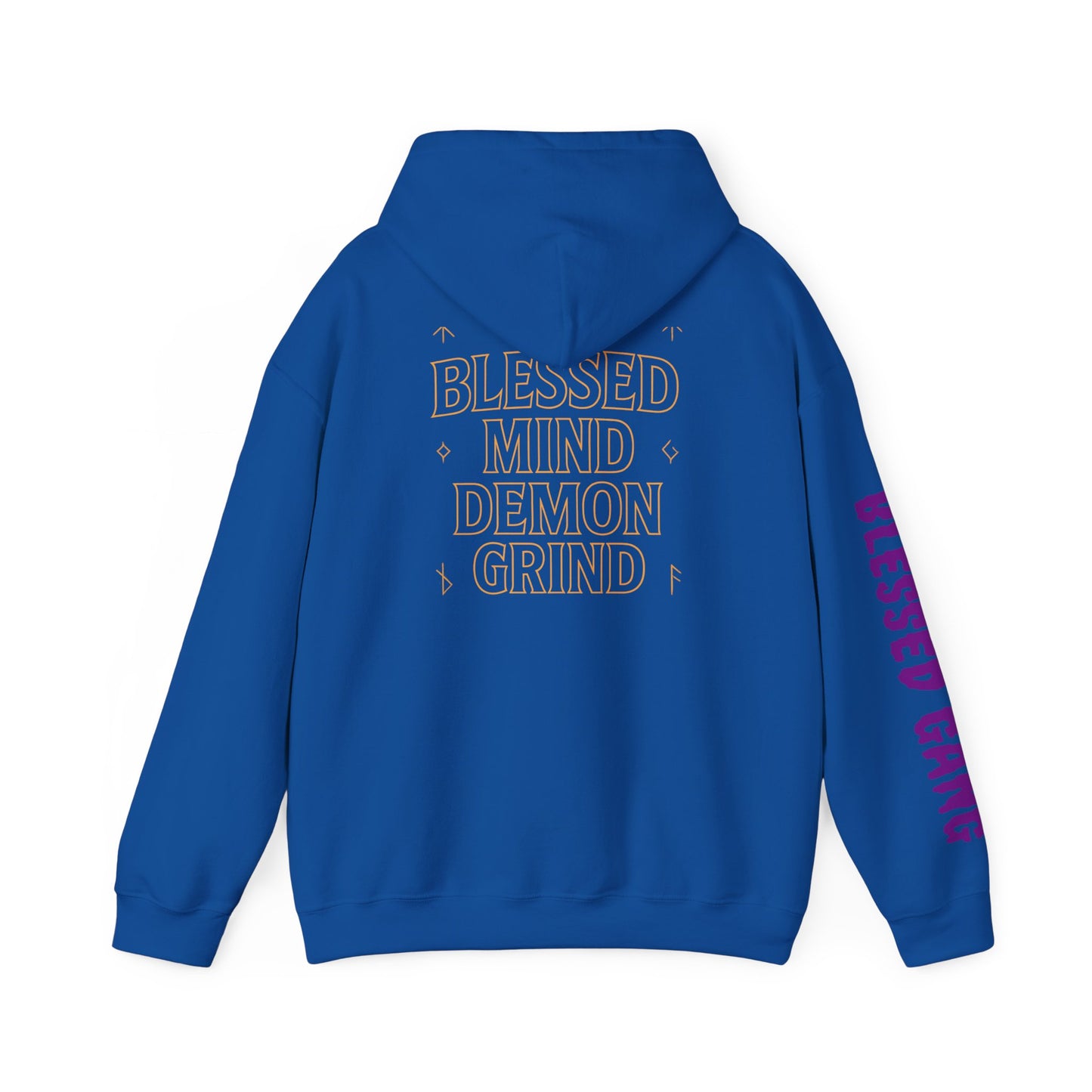 Blessed Mind Demon Grind Hoodie | Unisex Sweatshirt, Cozy Layering, Gift for Creatives, Everyday Wear, Street Style