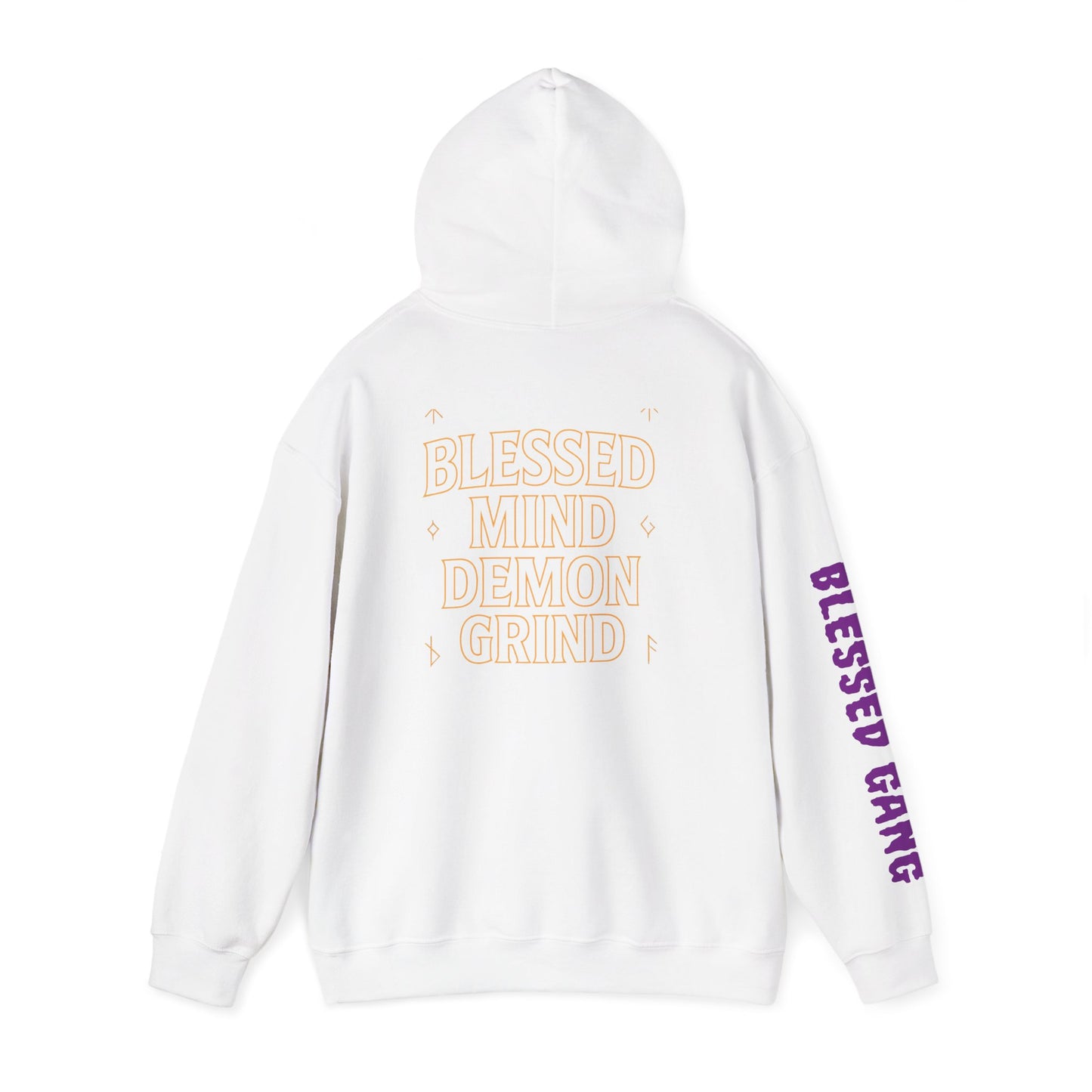 Blessed Mind Demon Grind Hoodie | Unisex Sweatshirt, Cozy Layering, Gift for Creatives, Everyday Wear, Street Style