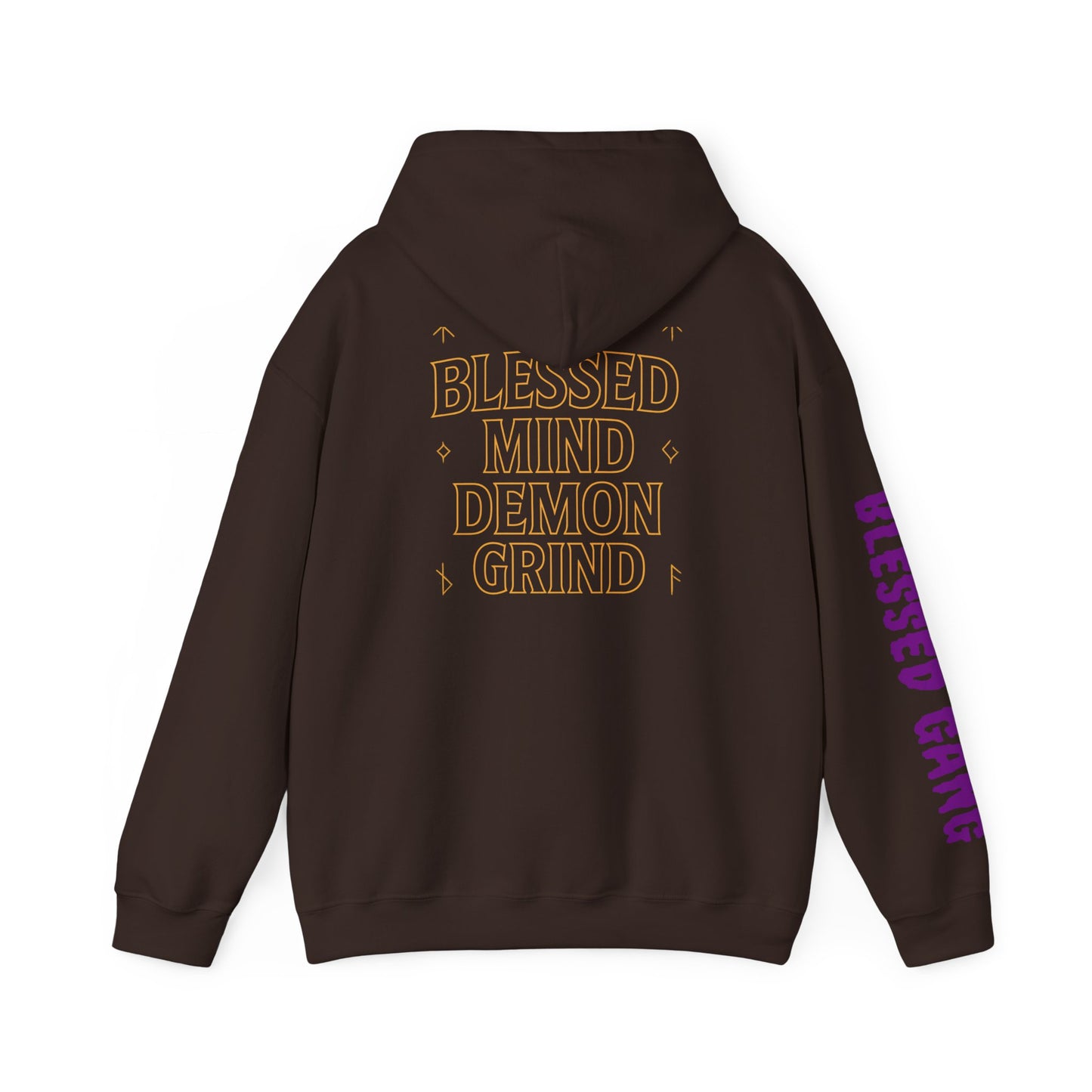 Blessed Mind Demon Grind Hoodie | Unisex Sweatshirt, Cozy Layering, Gift for Creatives, Everyday Wear, Street Style