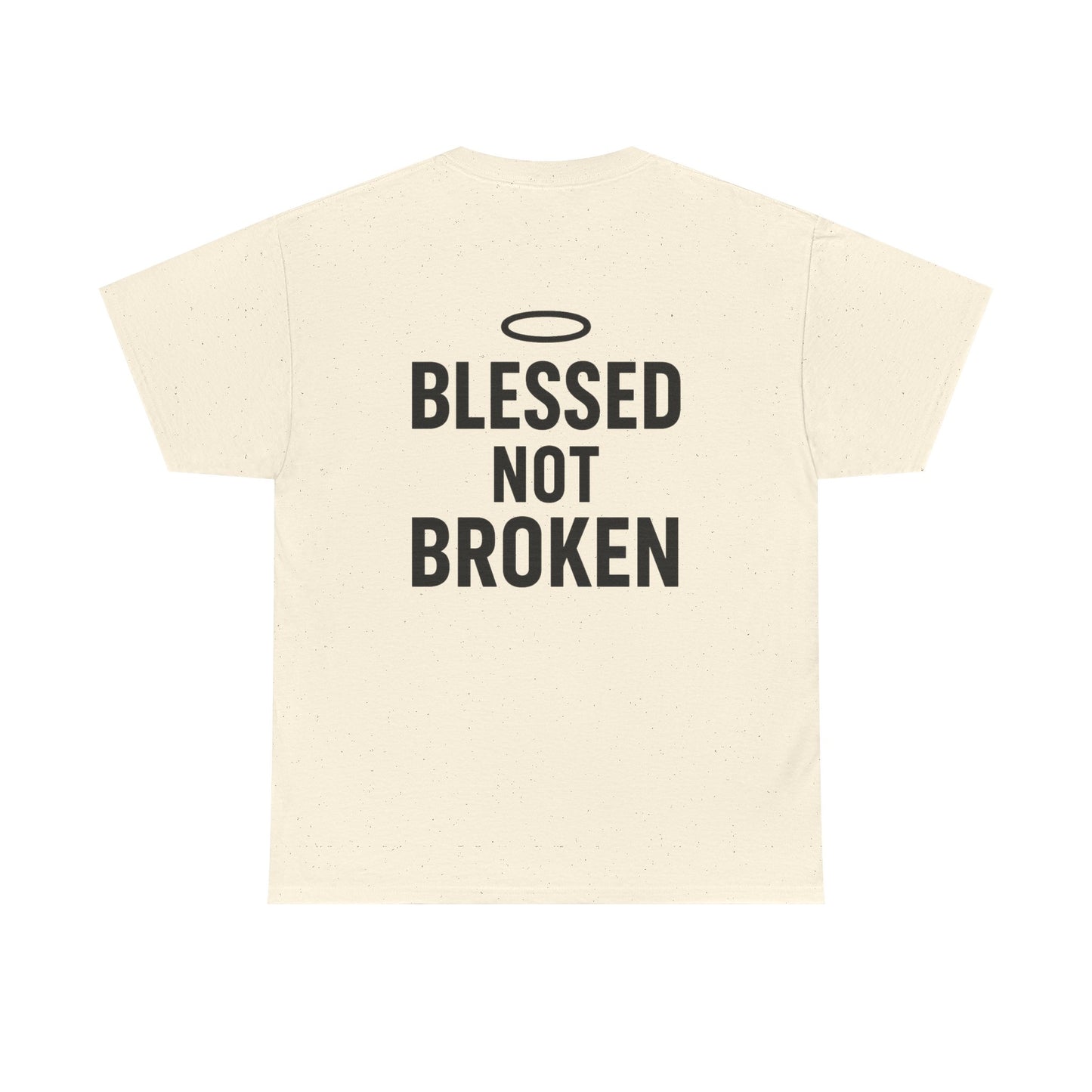 Unisex Heavy Cotton Tee - Blessed Gang, Blessed Not Broken - Casual Wear, Inspirational Gift, Faith-Based Apparel, Motivational [...]
