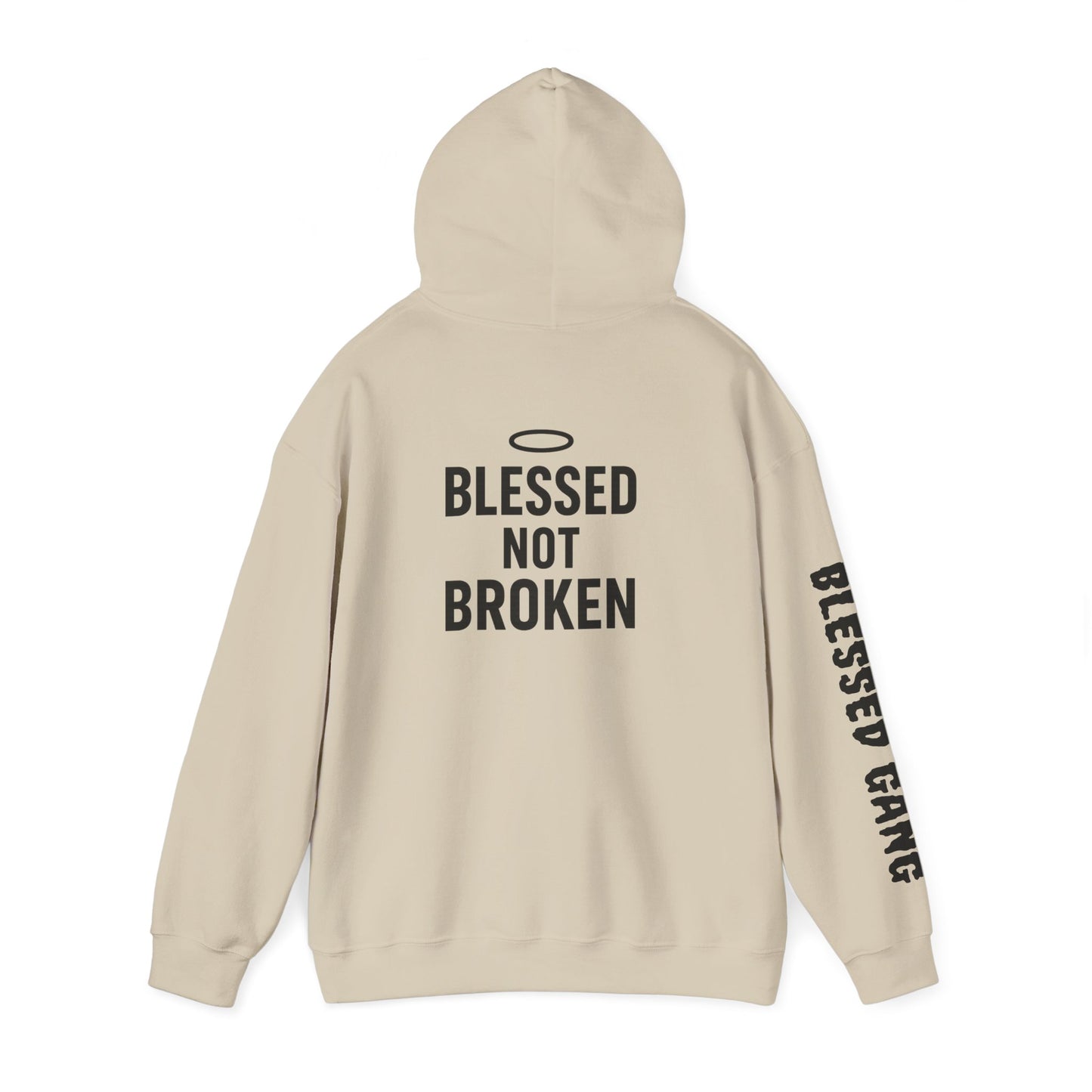 Blessed Not Broken Hoodie — Inspirational Faith Sweatshirt