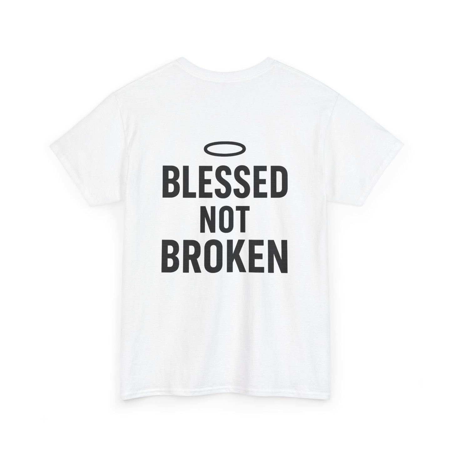 Unisex Heavy Cotton Tee - Blessed Gang, Blessed Not Broken - Casual Wear, Inspirational Gift, Faith-Based Apparel, Motivational [...]