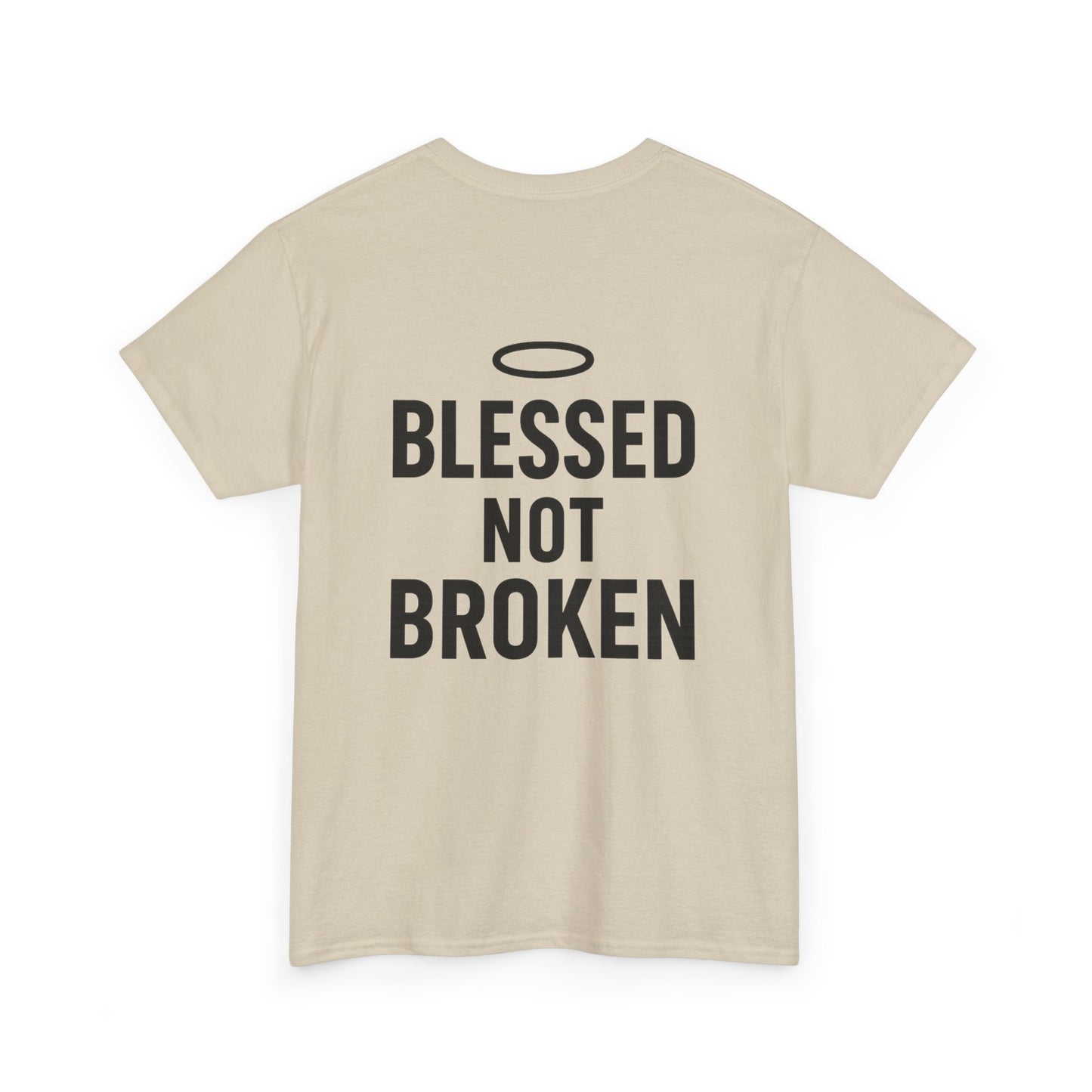 Unisex Heavy Cotton Tee - Blessed Gang, Blessed Not Broken - Casual Wear, Inspirational Gift, Faith-Based Apparel, Motivational [...]