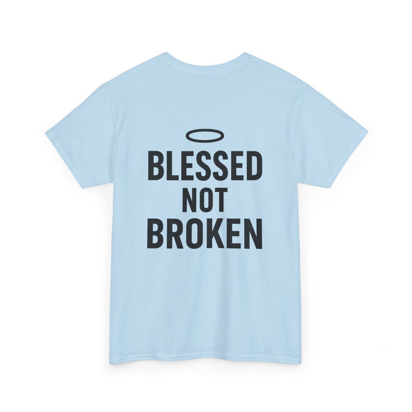 Unisex Heavy Cotton Tee - Blessed Gang, Blessed Not Broken - Casual Wear, Inspirational Gift, Faith-Based Apparel, Motivational [...]