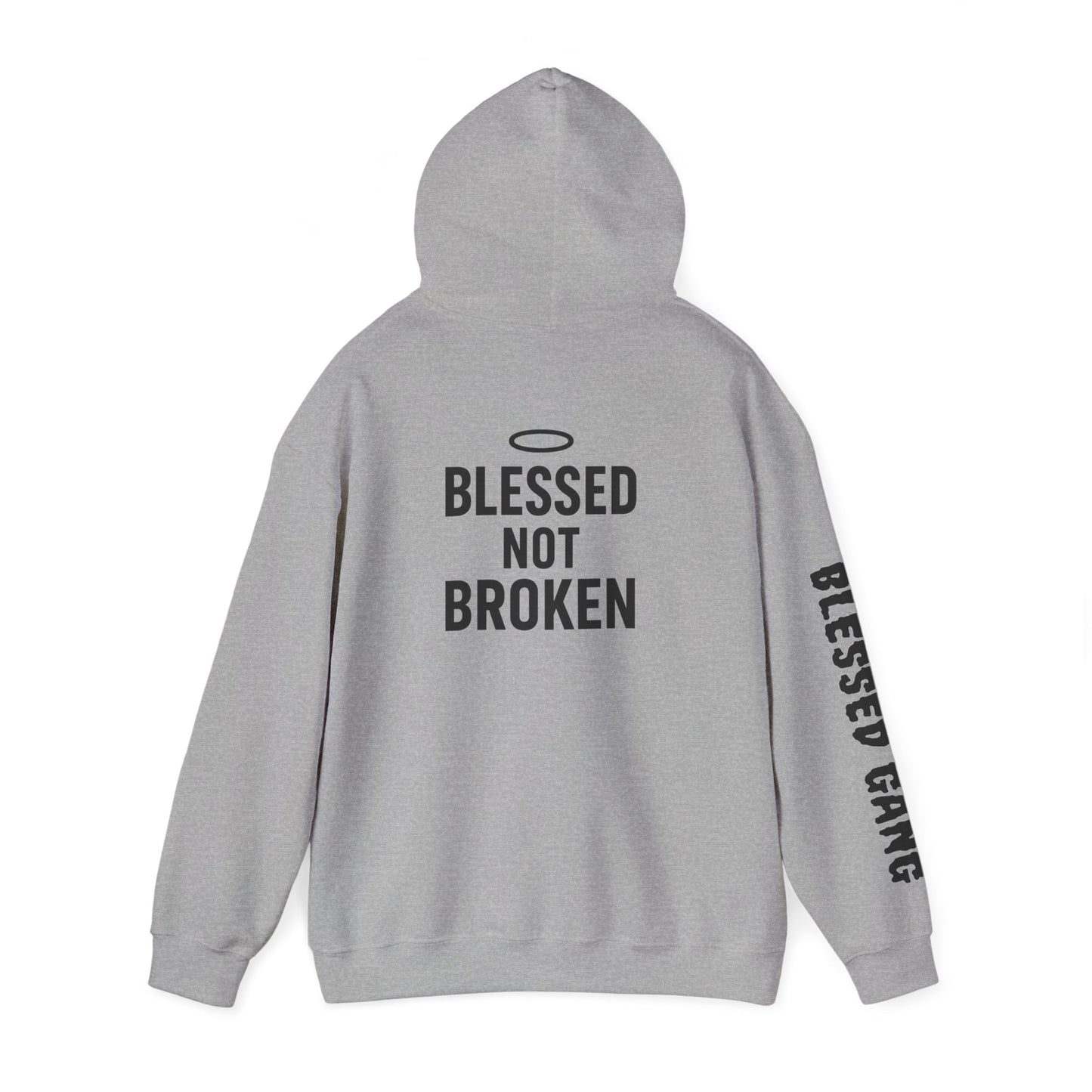 Blessed Not Broken Hoodie — Inspirational Faith Sweatshirt