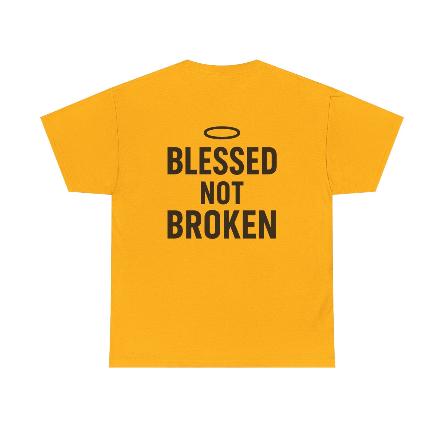 Unisex Heavy Cotton Tee - Blessed Gang, Blessed Not Broken - Casual Wear, Inspirational Gift, Faith-Based Apparel, Motivational [...]