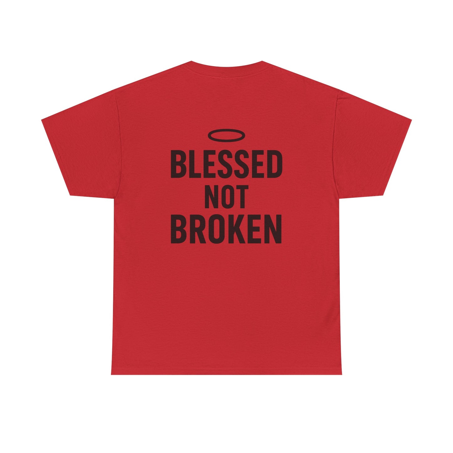 Unisex Heavy Cotton Tee - Blessed Gang, Blessed Not Broken - Casual Wear, Inspirational Gift, Faith-Based Apparel, Motivational [...]
