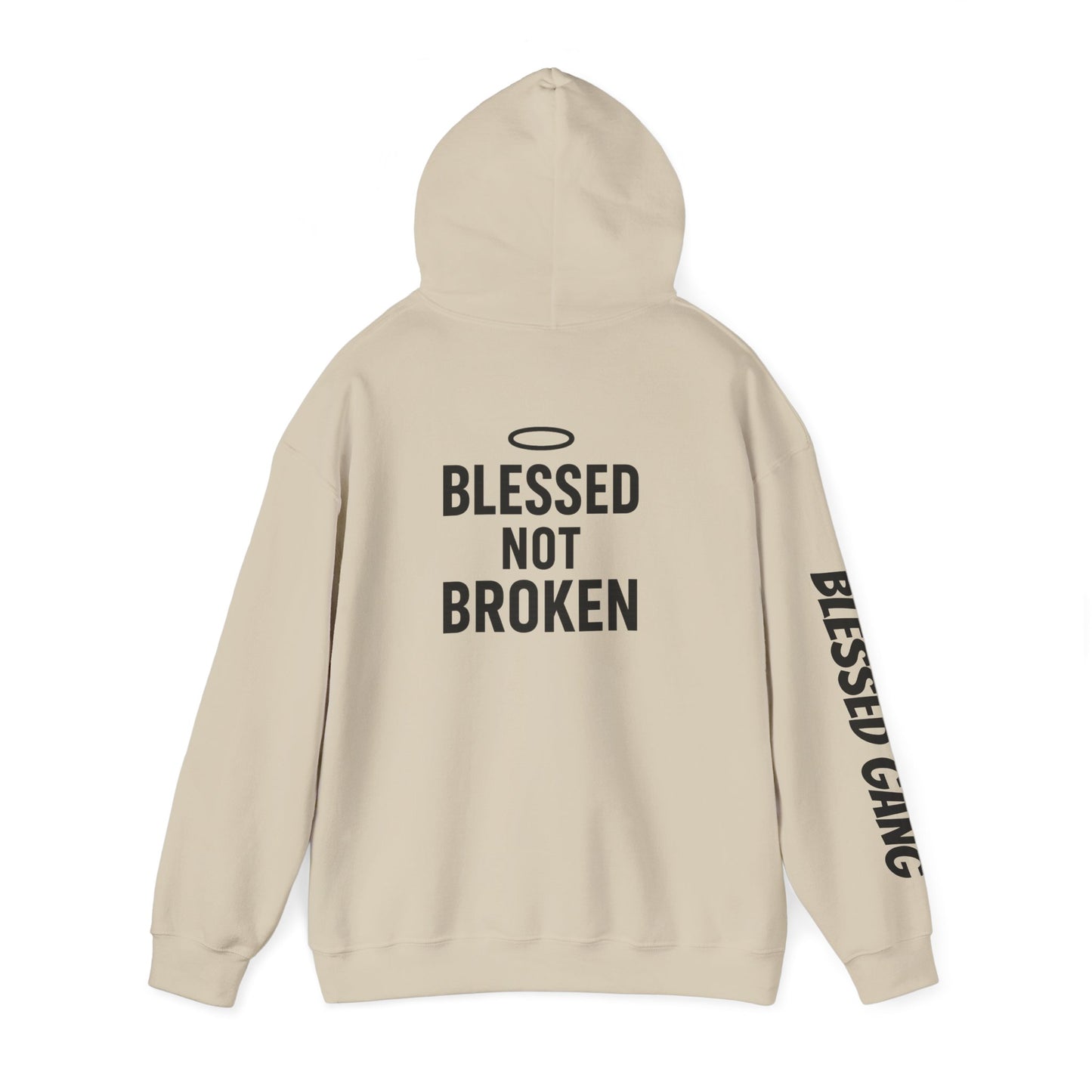 Blessed Not Broken Hoodie — Inspirational Faith Sweatshirt