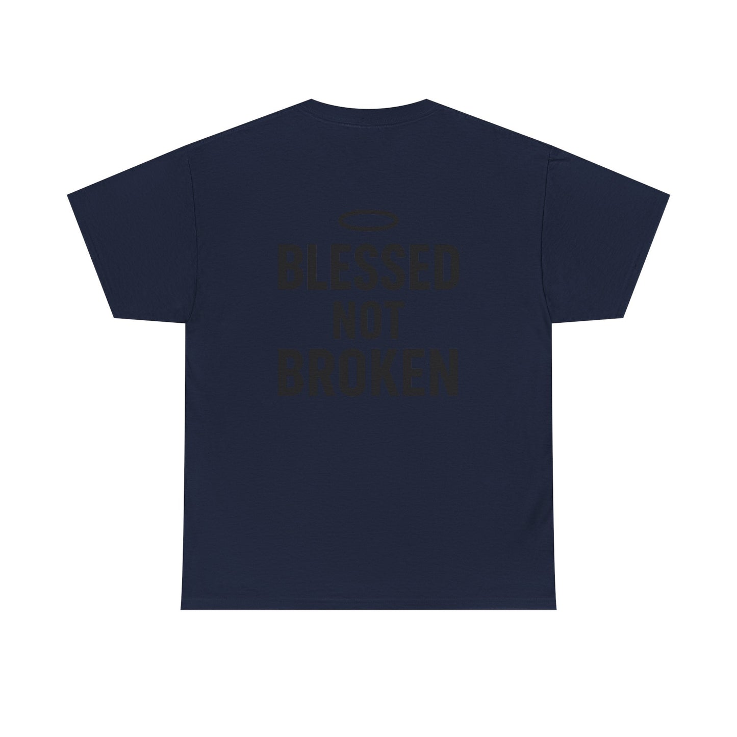 Unisex Heavy Cotton Tee - Blessed Gang, Blessed Not Broken - Casual Wear, Inspirational Gift, Faith-Based Apparel, Motivational [...]