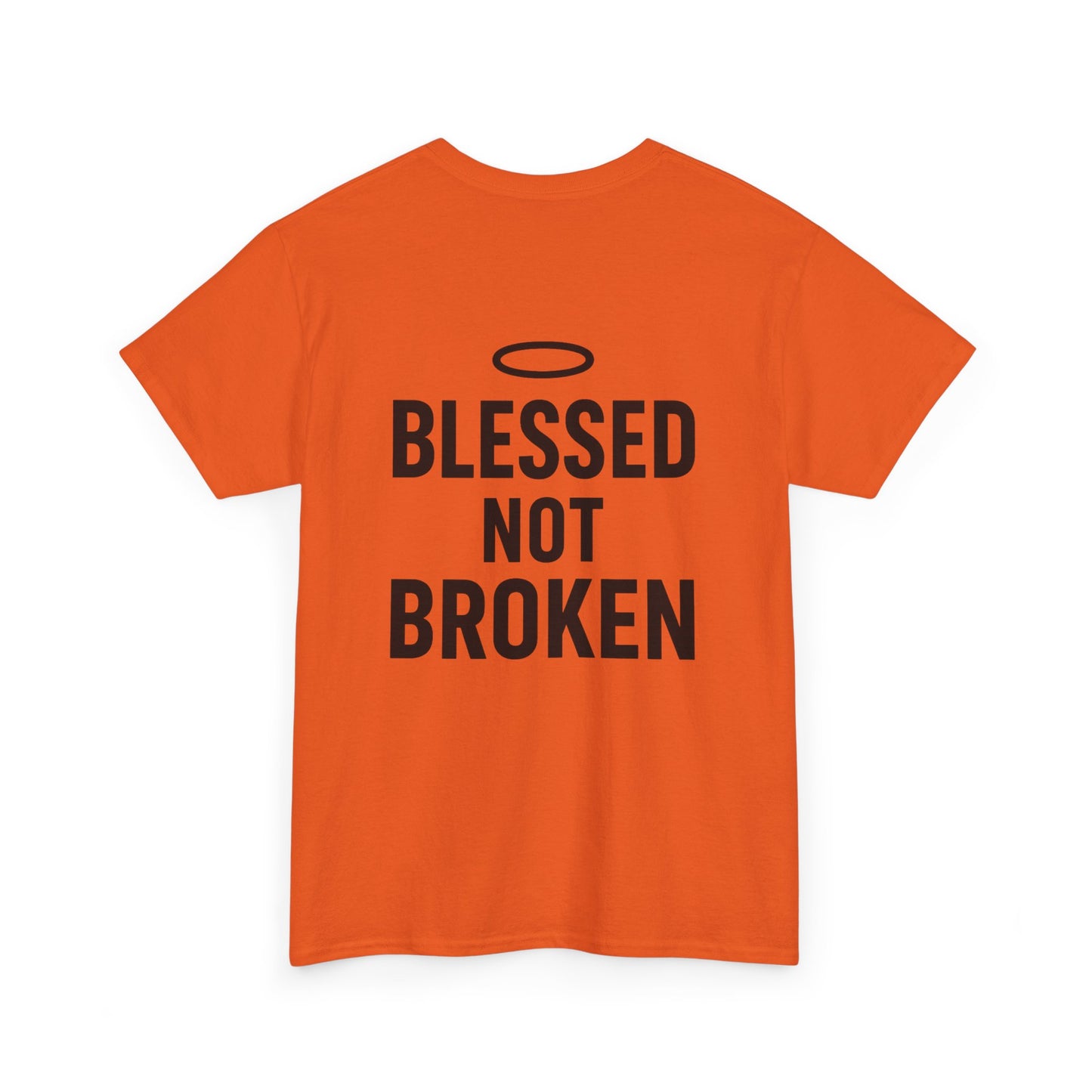 Unisex Heavy Cotton Tee - Blessed Gang, Blessed Not Broken - Casual Wear, Inspirational Gift, Faith-Based Apparel, Motivational [...]