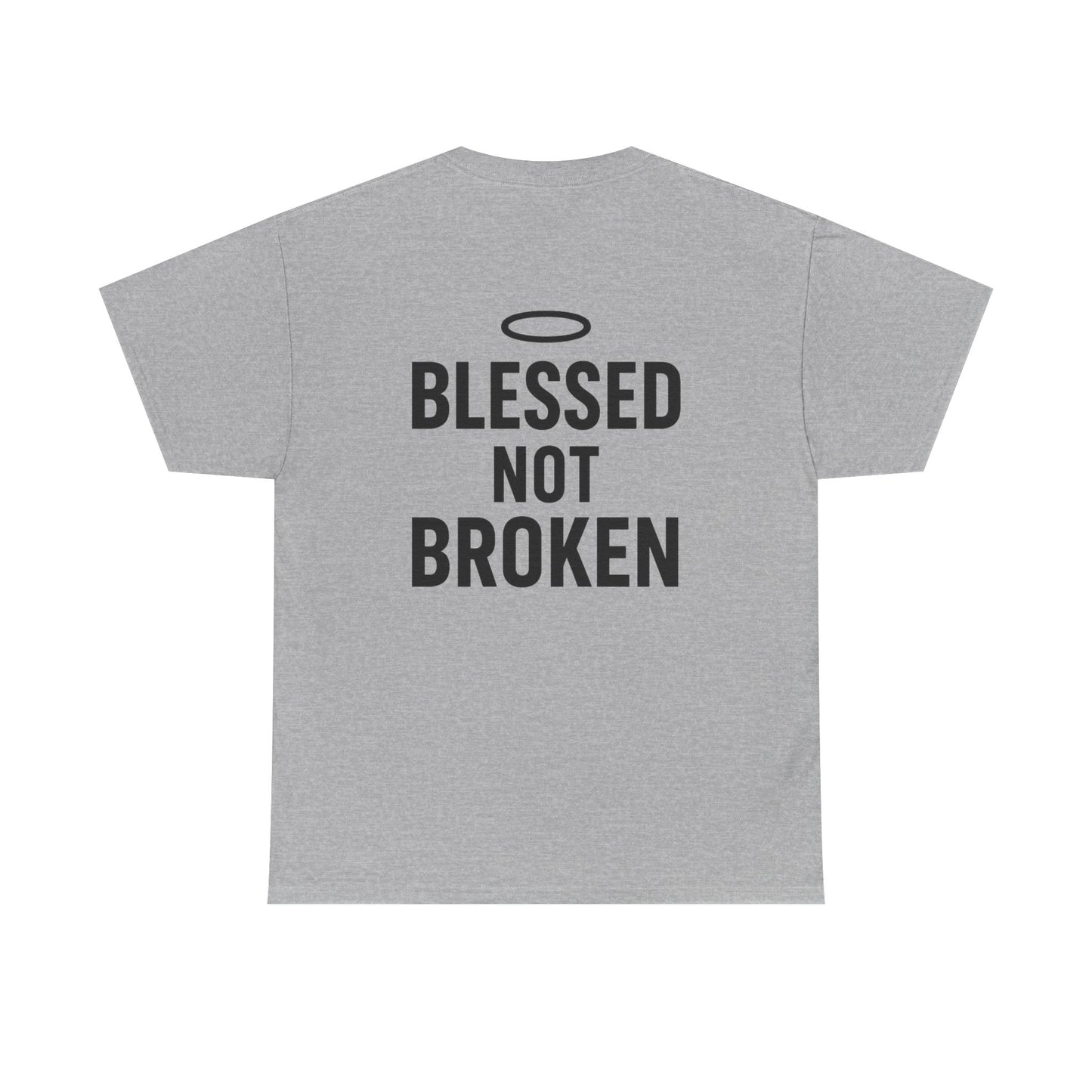 Unisex Heavy Cotton Tee - Blessed Gang, Blessed Not Broken - Casual Wear, Inspirational Gift, Faith-Based Apparel, Motivational [...]