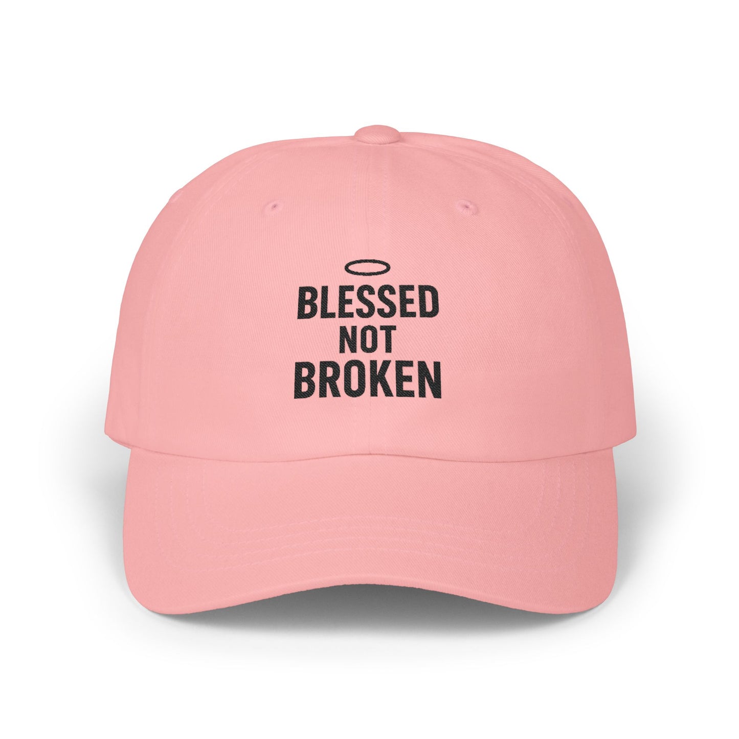 Dad Cap — "Blessed Not Broken" Embroidered Baseball Hat