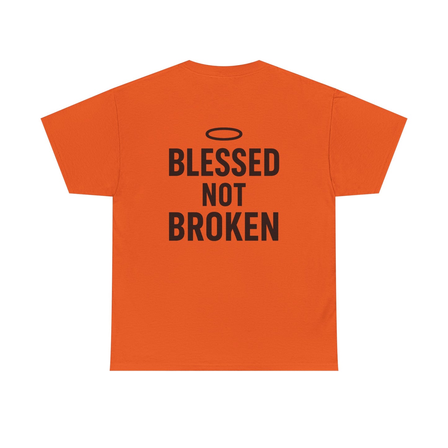 Unisex Heavy Cotton Tee - Blessed Gang, Blessed Not Broken - Casual Wear, Inspirational Gift, Faith-Based Apparel, Motivational [...]