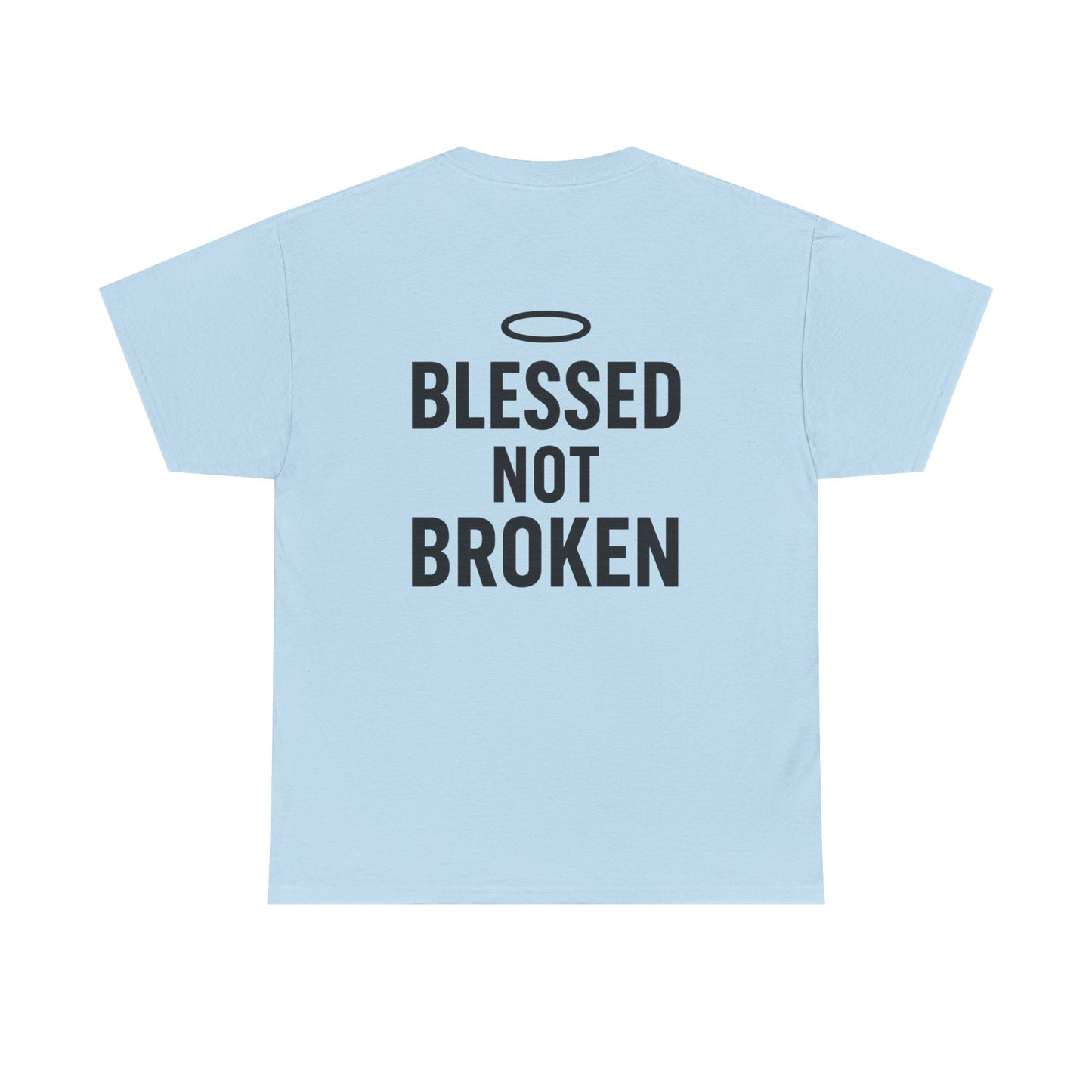 Unisex Heavy Cotton Tee - Blessed Gang, Blessed Not Broken - Casual Wear, Inspirational Gift, Faith-Based Apparel, Motivational [...]