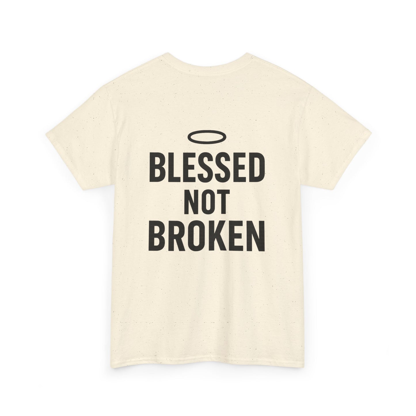 Unisex Heavy Cotton Tee - Blessed Gang, Blessed Not Broken - Casual Wear, Inspirational Gift, Faith-Based Apparel, Motivational [...]
