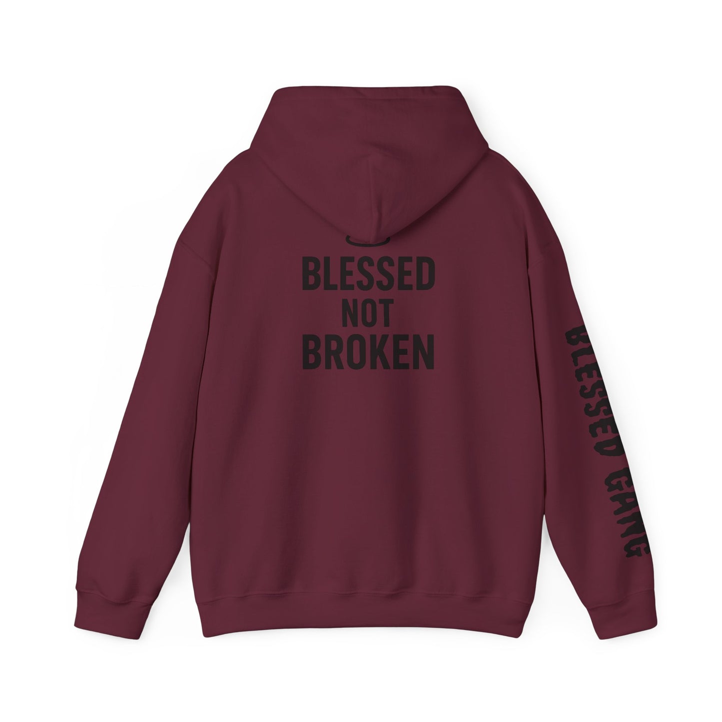 Blessed Not Broken Hoodie — Inspirational Faith Sweatshirt