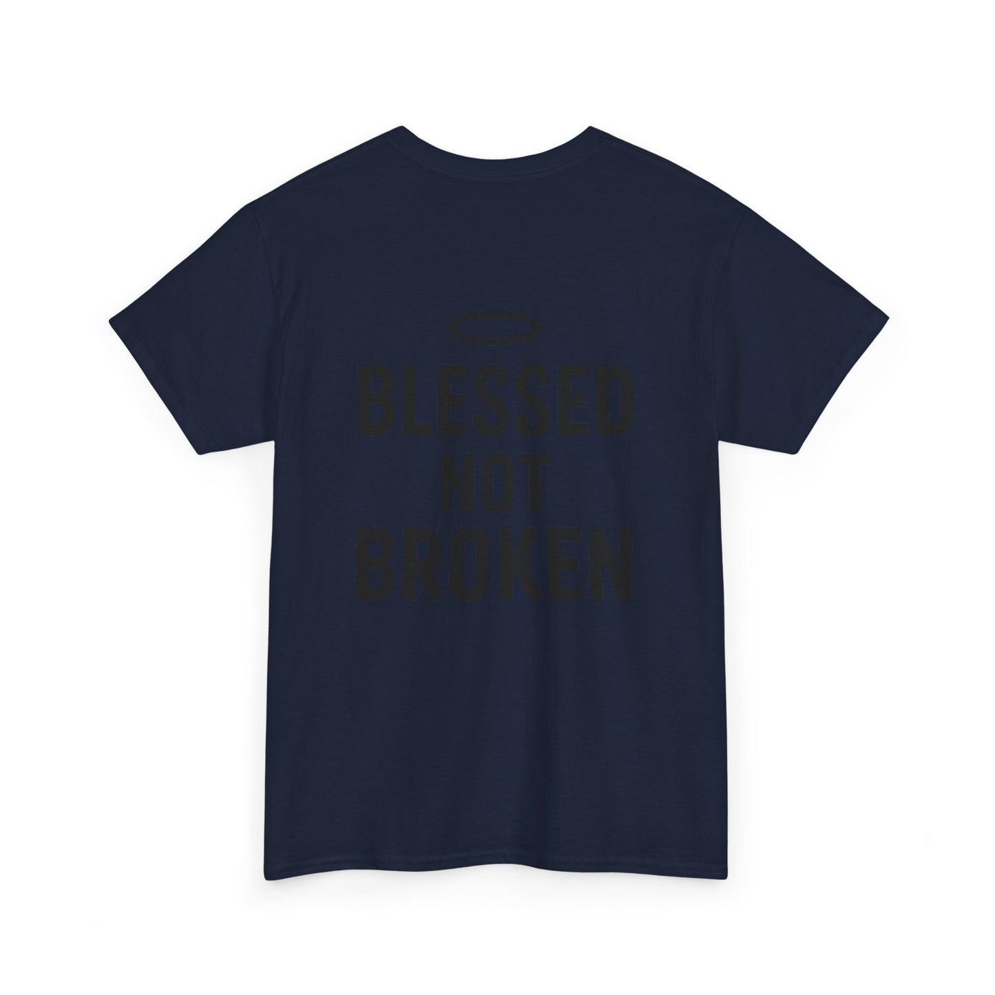Unisex Heavy Cotton Tee - Blessed Gang, Blessed Not Broken - Casual Wear, Inspirational Gift, Faith-Based Apparel, Motivational [...]