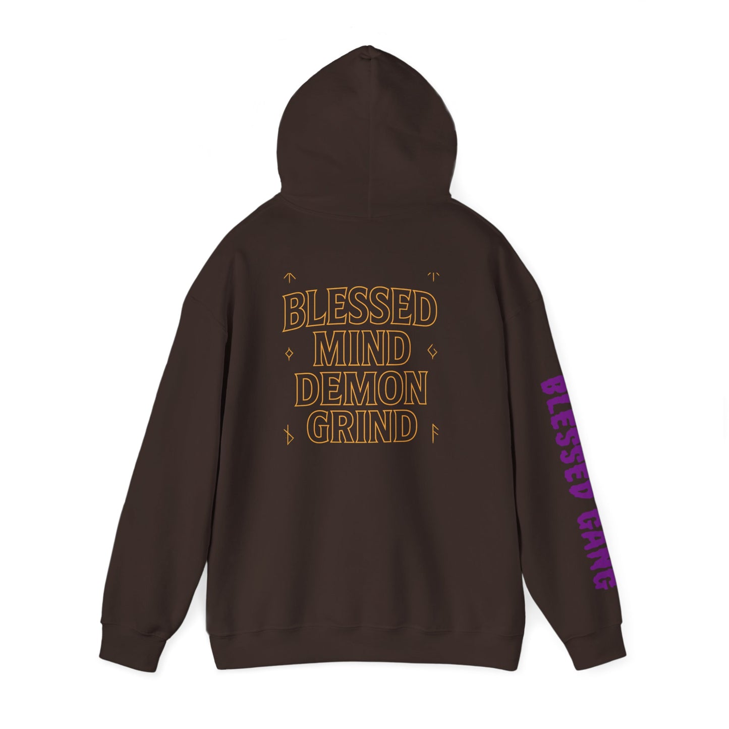 Blessed Mind Demon Grind Hoodie | Unisex Sweatshirt, Cozy Layering, Gift for Creatives, Everyday Wear, Street Style